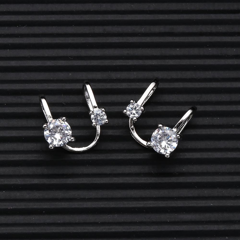 Khuyên Đeo Vành Tai 6mm 4mm Không Cần Xỏ Lỗ Dành Cho Nam Nữ