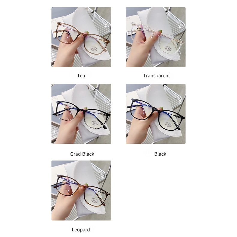 Mắt Kính TR90 Chống Bức Xạ Siêu Nhẹ Phong Cách Hàn Quốc Cho Nam Nữ