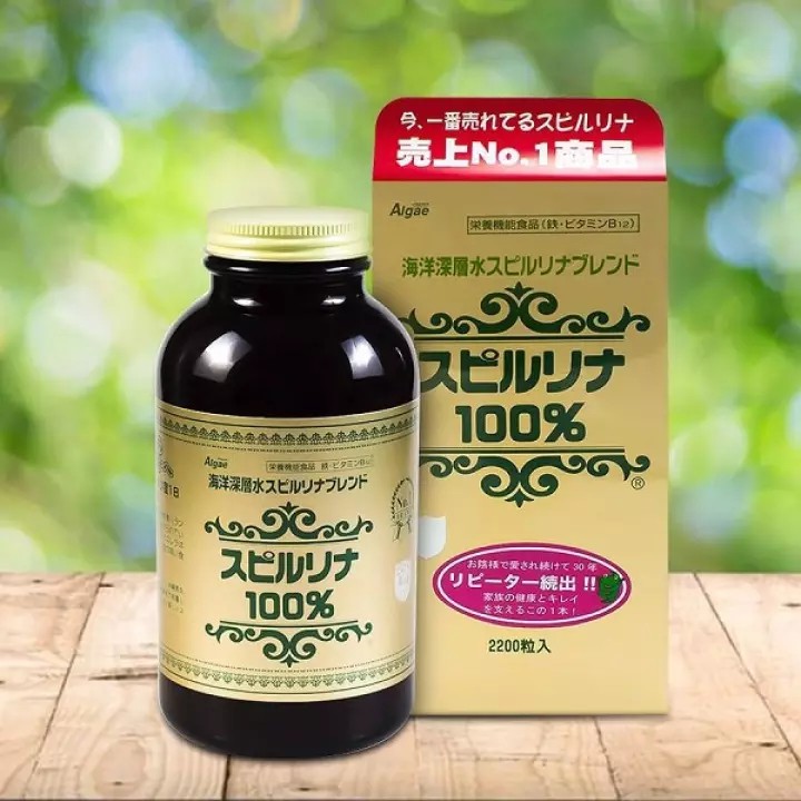 Japan Algae Viên Uống Tảo Xoắn Spirulina 2200 Viên