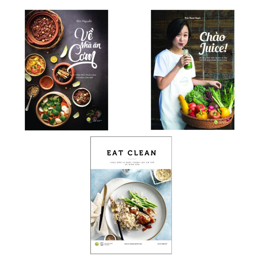 Sách - Combo Eat clean + Chào Juice + Về nhà ăn cơm | BigBuy360 - bigbuy360.vn