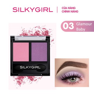Phấn Mắt 2 Màu Silkygirl Double Intense 3.2g