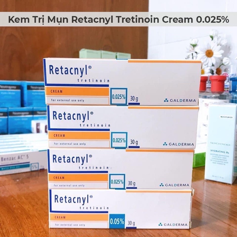 Kem ngừa mụn nám tàn nhang chống lão hoá Retacnyl tretinoin tretinol retinol 0,025/ 0,05 % | BigBuy360 - bigbuy360.vn