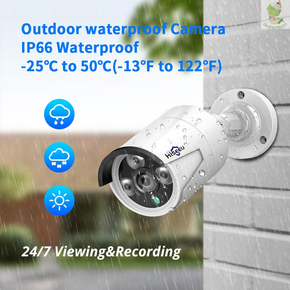 Camera An Ninh 3mp Hd Poe Chống Nước Ip66 Với Tầm Nhìn Ban Đêm Và Điều Khiển Từ Xa