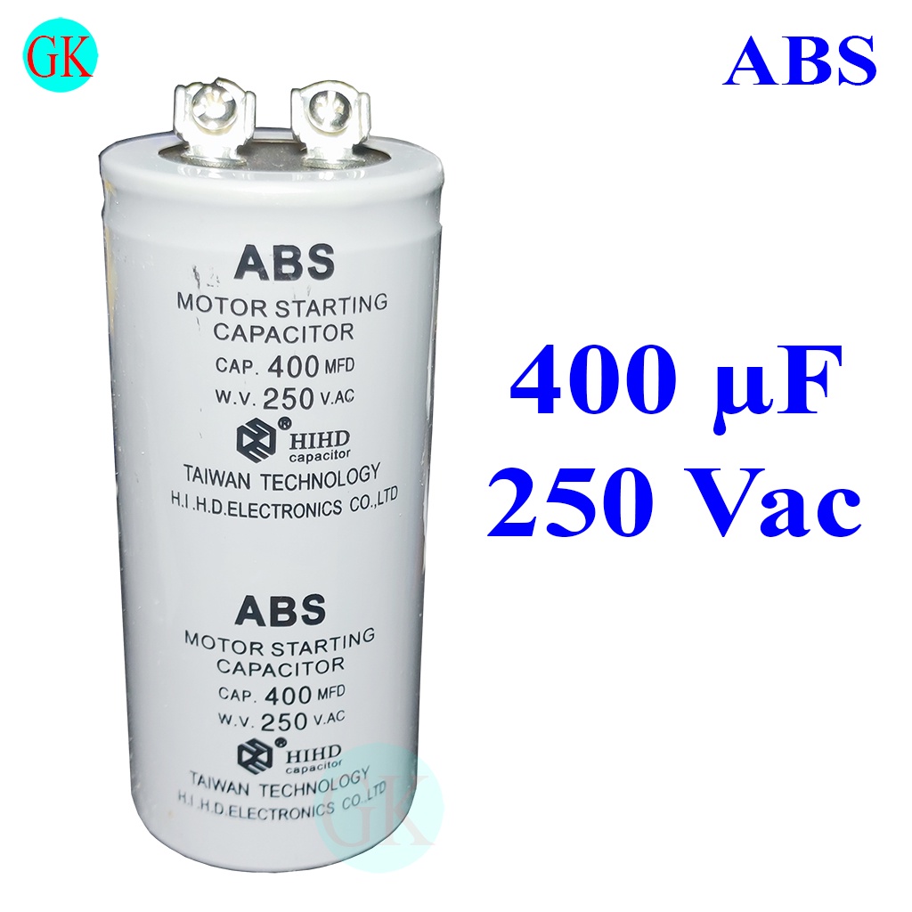 Tụ 400uF 250Vac ABS chân ốc