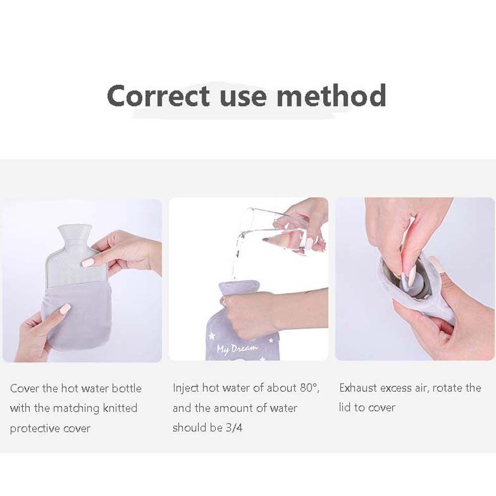 Túi Chườm Nóng Giữ Ấm Tay Mùa Đông Bằng Cao Su Kèm Vỏ Bọc Tiện Lợi