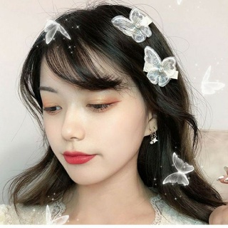 Kẹp tóc vải thêu hình bướm, phụ kiện chụp ảnh xinh xắn cho nữ