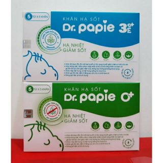 Khăn lau hạ sốt Dr papie