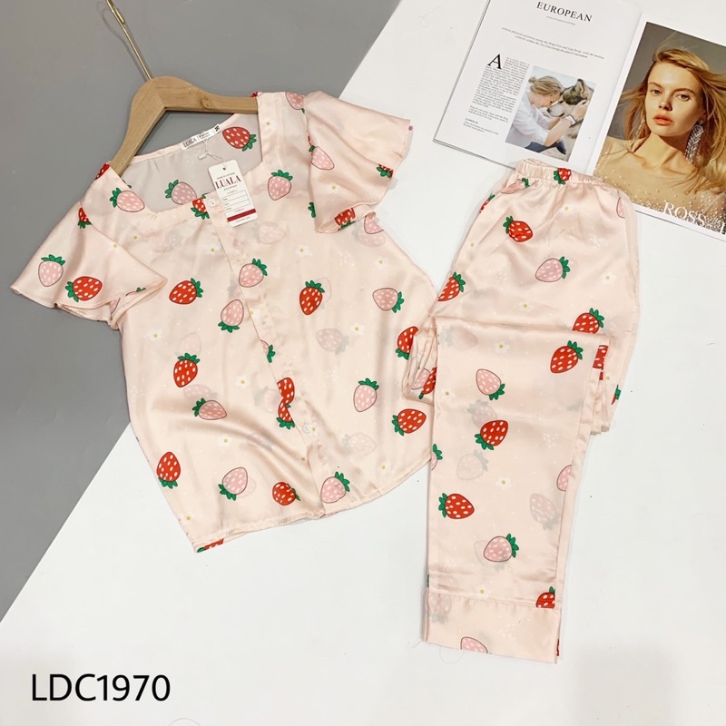 Bộ Lụa Latin Cao Cấp Cổ Vuông Tay Bèo (Có Đủ Size) | BigBuy360 - bigbuy360.vn