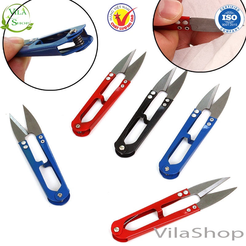 Kéo Bấm Chỉ, Kéo Cắt Vải Thừa Loại Xịn Dành Cho Nhà May Và Mọi Gia Đình, Sắc Bén, Bền Bỉ Tiện Dụng