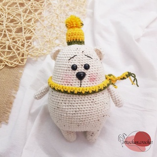 Gấu mùa đông - thú bông len móc_amigurumi