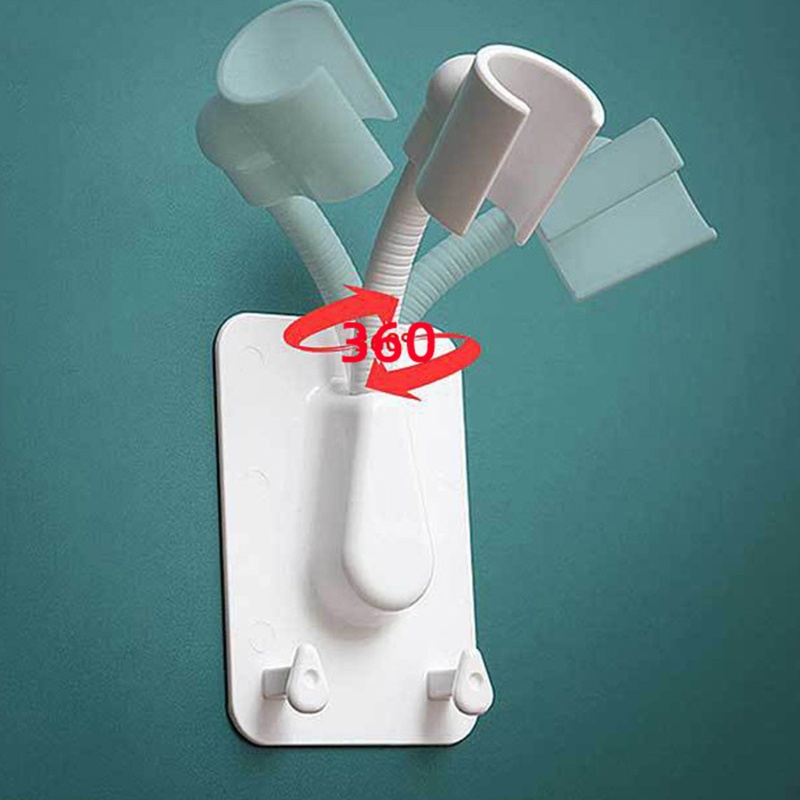 Giá Đỡ Đầu Vòi Hoa Sen 2 Móc Gắn Tường Nhà Tắm Chống Thấm Nước
