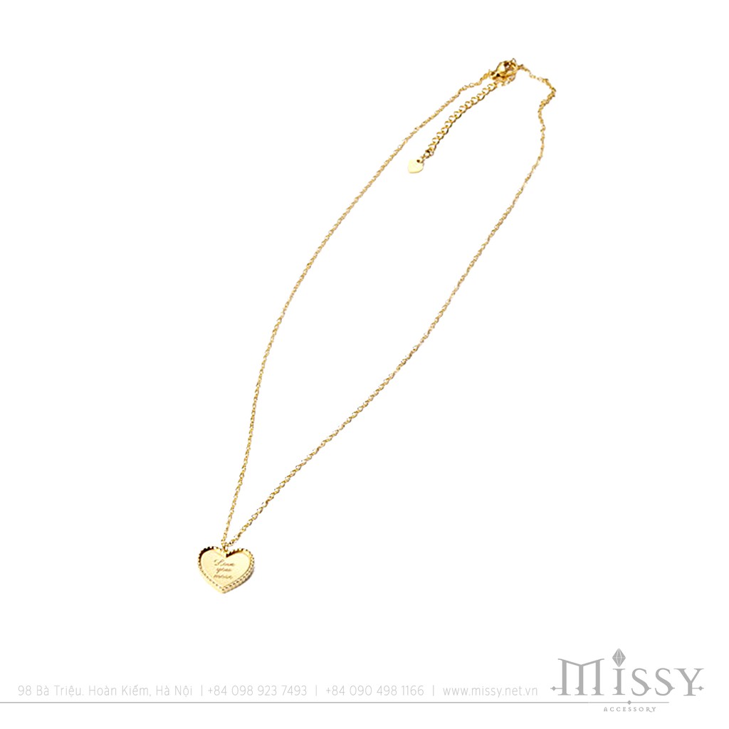Vòng cổ trái tim Love you more