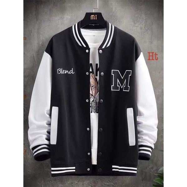 Áo khoác bomber phối M HT12