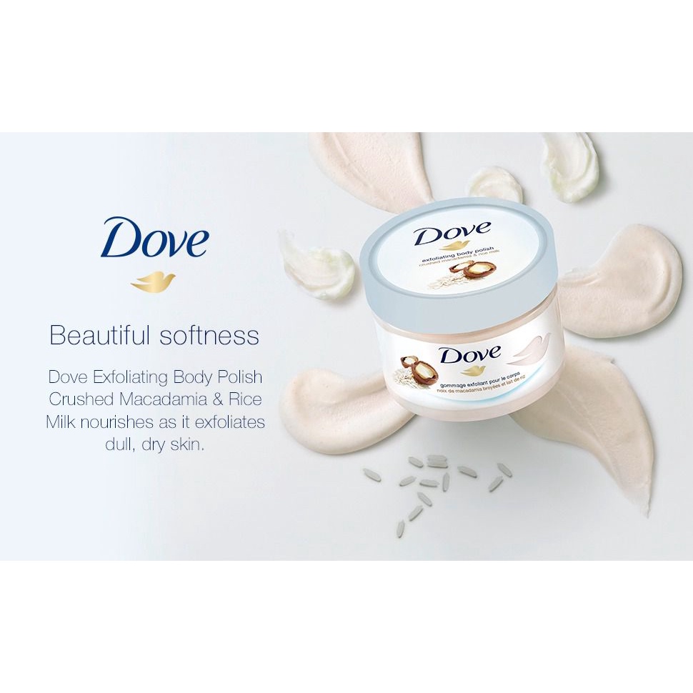 Tẩy da chết dove mĩ chính hãng thơm ngọt - Cosmetic9999