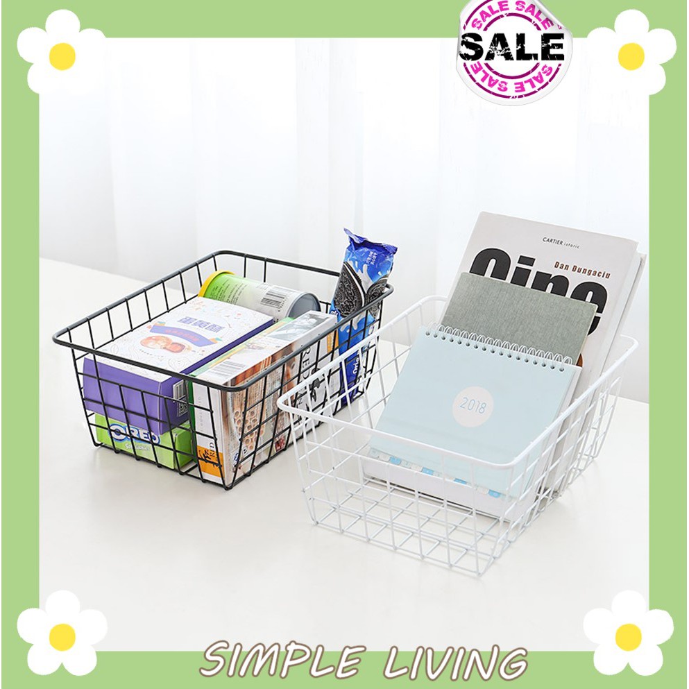 Giỏ sắt dùng để đựng đồ đa năng tiện dụng