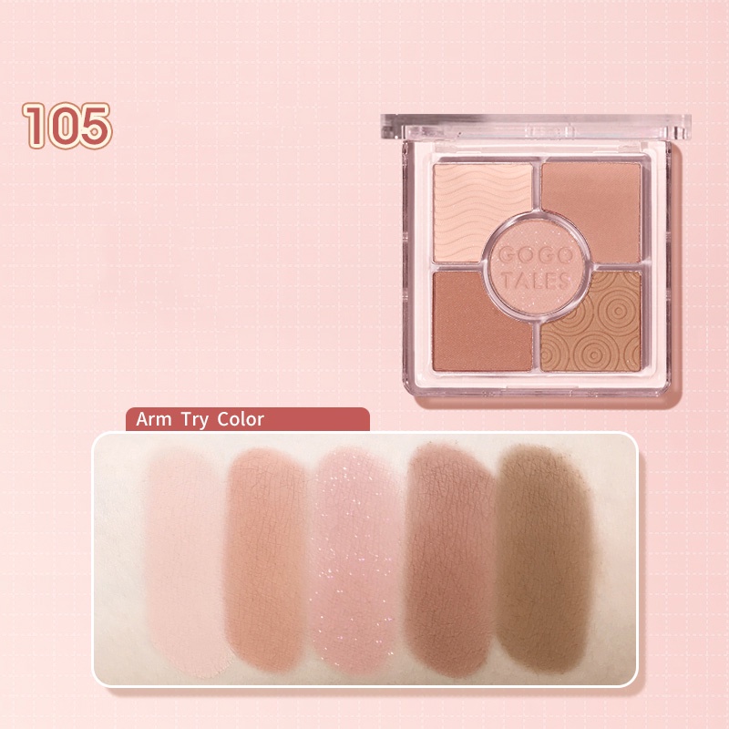 Bảng Phấn Mắt GOGO TALES 5 Màu Pocket Magic Eyeshadow Palette