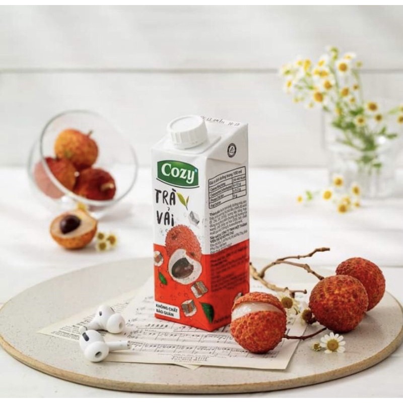 Trà Đào Sả-+Trà Vải +Trà Tắc Mật Ong hộp 225ml.1 lốc /4 hộp | BigBuy360 - bigbuy360.vn