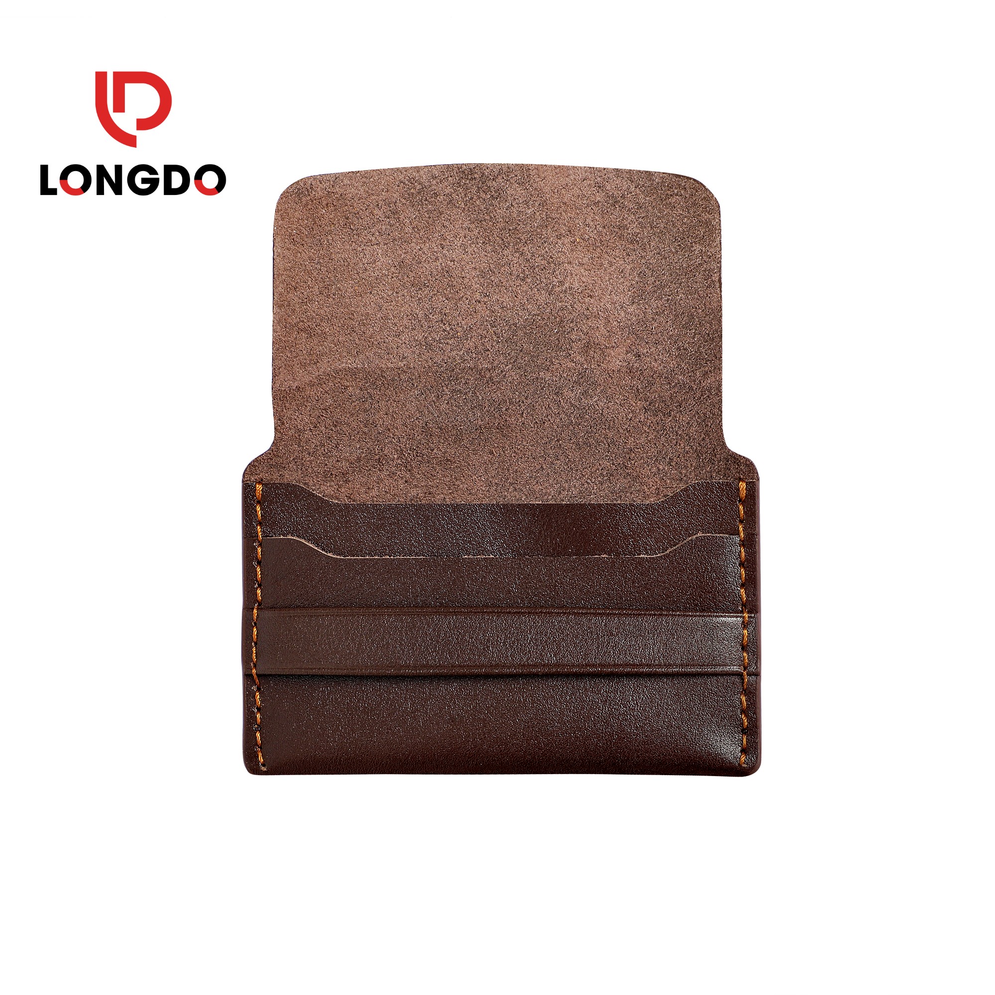 Ví đựng thẻ handmade - Cam kết 100% da bò thật nhập khẩu - Bảo hành 5 năm - Thương hiệu uy tín Longdo Leather - C01