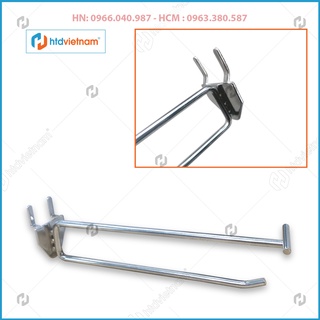 Móc treo phụ kiện dạng cài tấm lỗ, móc đôi có bảng giá