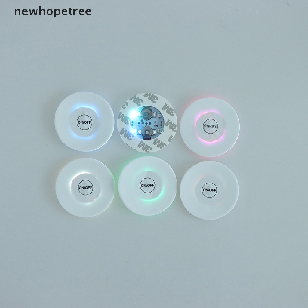 Bộ 5 Đế Lót Ly Rượu Có Đèn LED Thay Đổi Màu Sắc 3 Chế Độ
