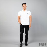 Áo nam ngắn tay có cổ - Áo polo nam cao cấp 1 vạch trắng vai   - Gymmax c0806