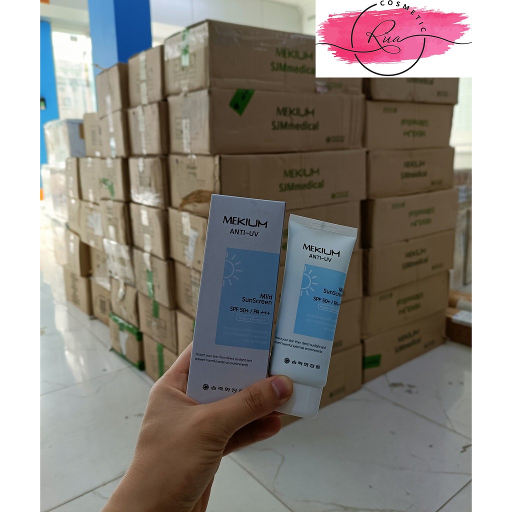 [CHÍNH HÃNG] Kem chống nắng Hàn Quốc giá rẻ SJM Mekium Anti-UV Mild Sunscreen 60ml | BigBuy360 - bigbuy360.vn