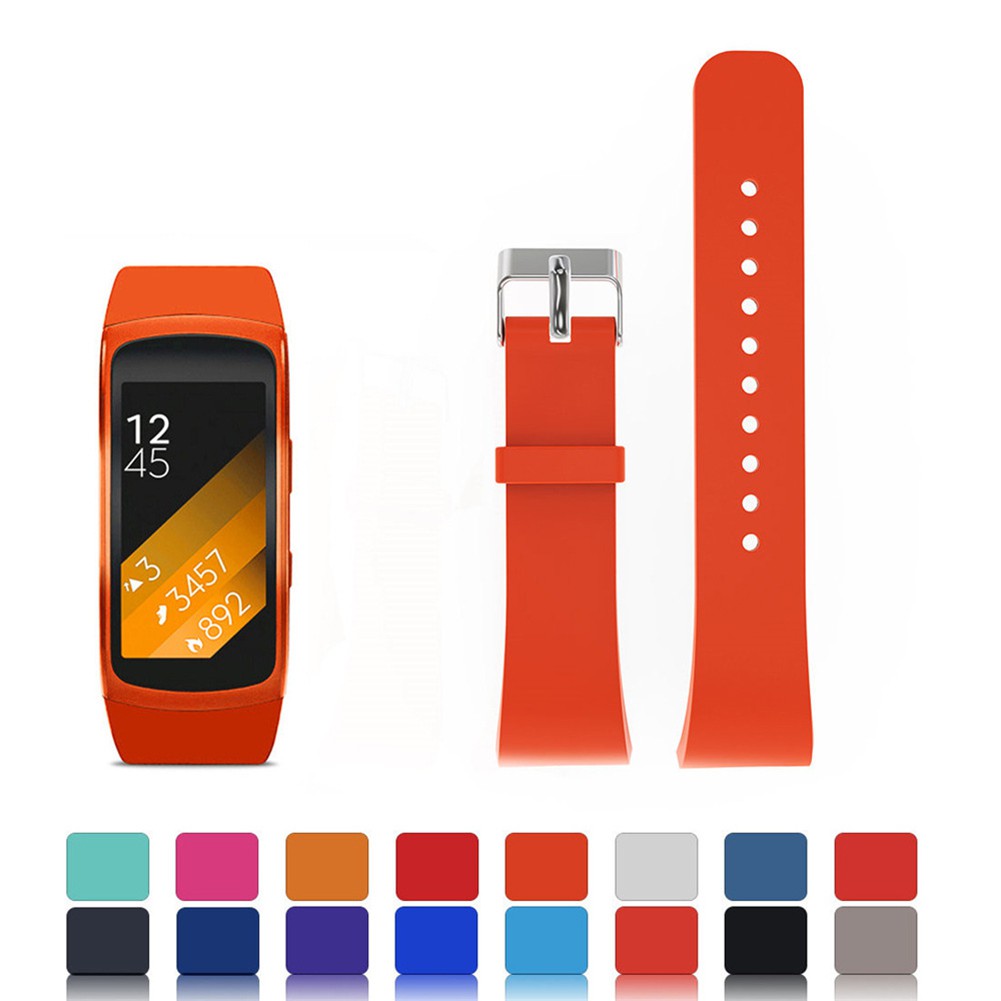 Dây Đeo Silicon Thay Thế Cho Đồng Hồ Thông Minh Samsung Gear Fit 2 Pro Sm-360