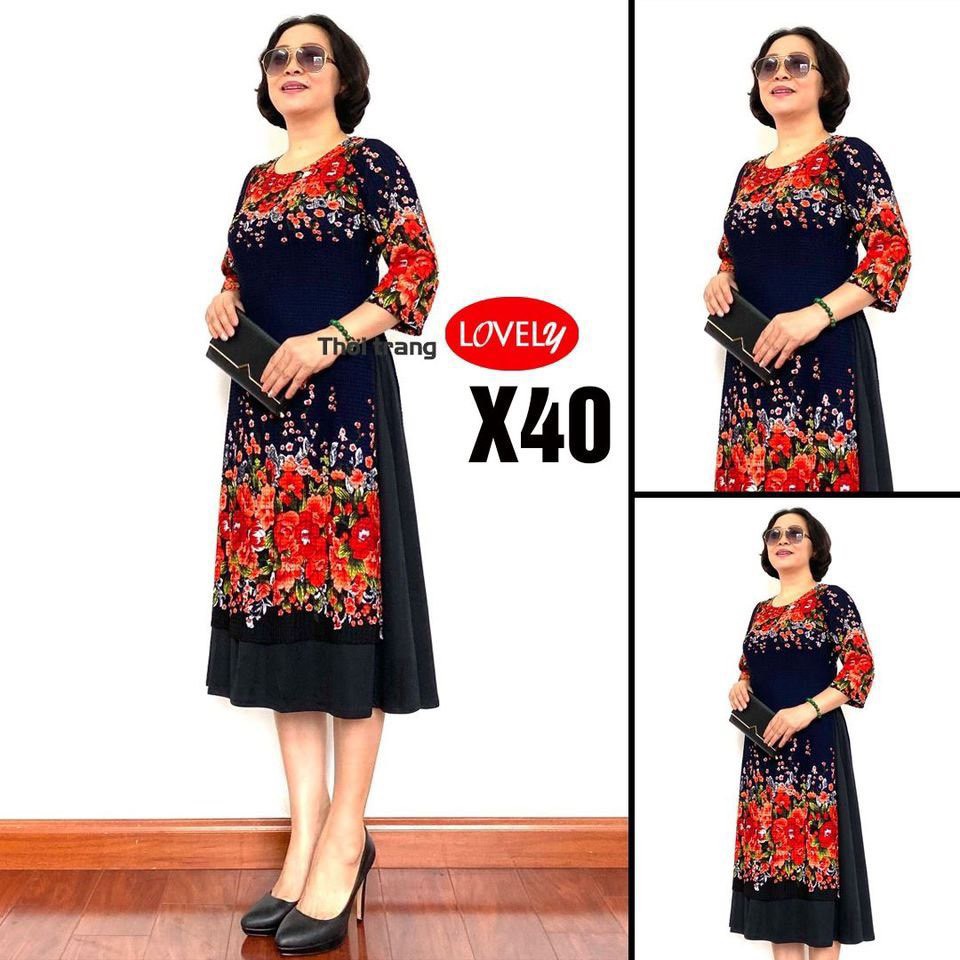 ÁO DÀI CÁCH TÂN TRUNG NIÊN XỐP NHẬT DÀNH CHO MẸ VÀ BÀ Mẫu X35 - X40 | BigBuy360 - bigbuy360.vn