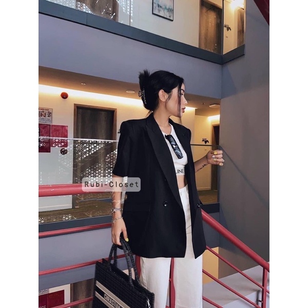 Vest Blazer thiết kế 2 lớp lót lụa