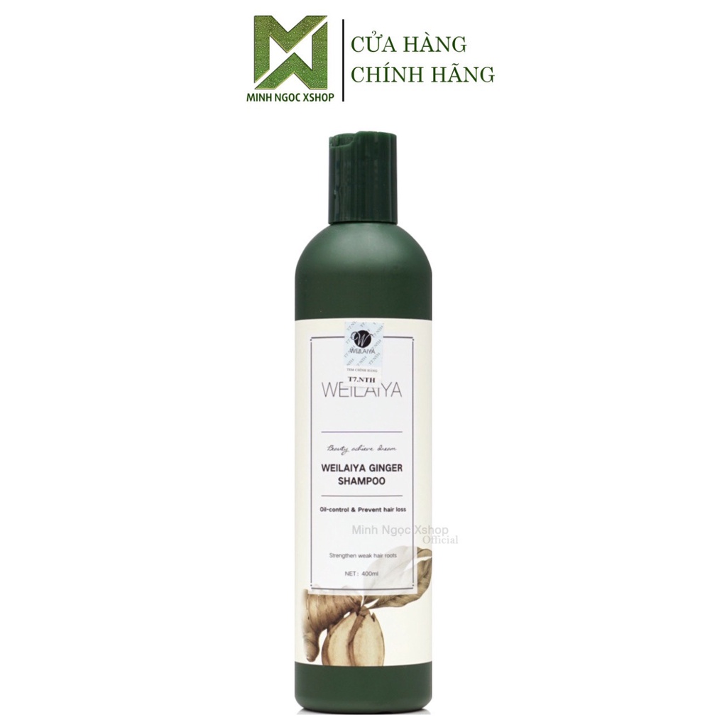 Dầu gội gừng trắng WEILAIYA GINGER SHAMPOO chống rụng kích mọc tóc 400ml
