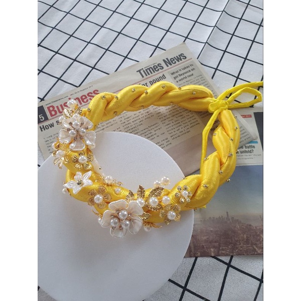 Mấn đội đầu cô dâu hoa ngọctrai hàng thủ công, Mấn áo dài, mấn cách tân