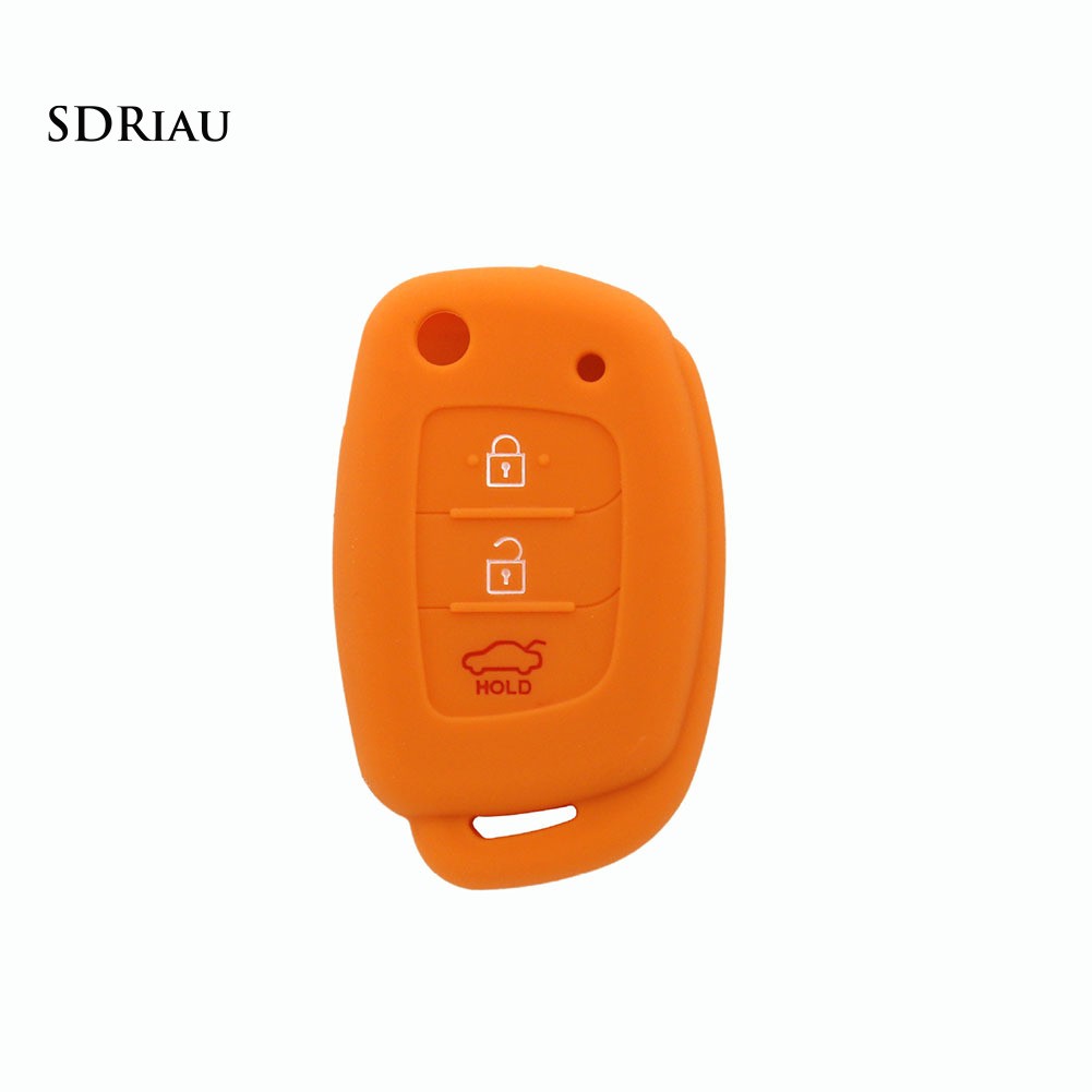 Vỏ silicone 3 nút bảo vệ chìa khóa xe ô tô Hyundai