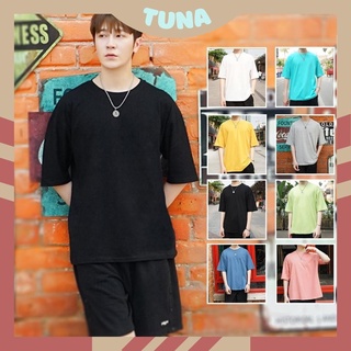 Áo thun trơn tay lỡ form rộng nhiều màu giá rẻ, unisex nam nữ