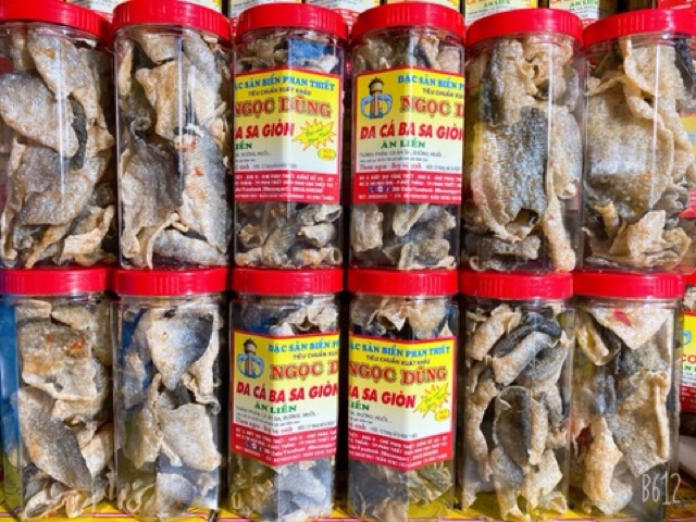 Da Cá BaSa Giòn ( ăn liền ) là món ăn ngon của Shop Đặc Sản Biển Phan Thiết NGỌC DŨNG; Hộp 200 gram. HSD 12 tháng