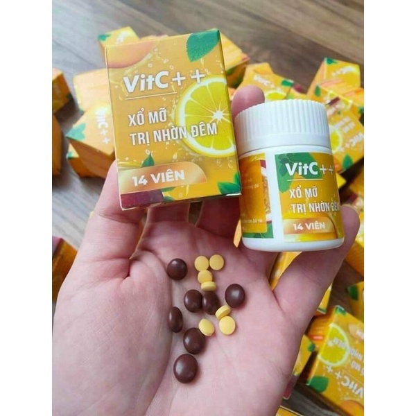 [CHÍNH HÃNG]Xổ Mỡ Đêm VICT++ Giảm Cân Hộp 14 Viên - Xổ mỡ Chính hãng Freeship
