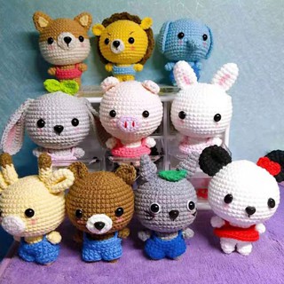 Móc khóa thú len handmade