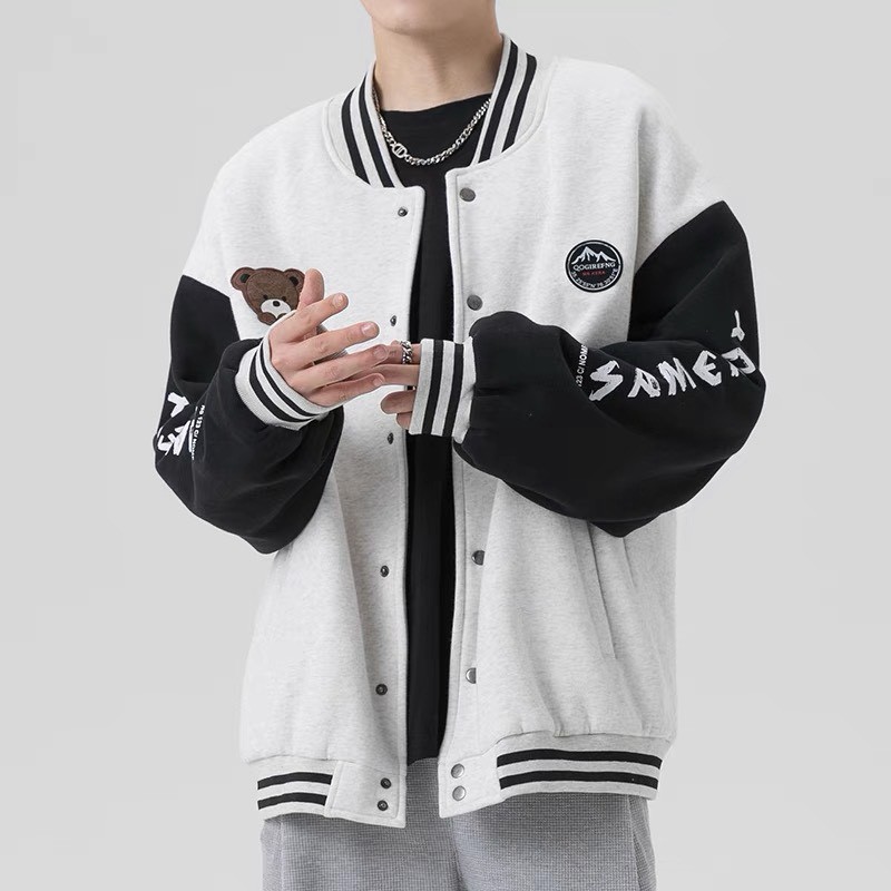 ÁO KHOÁC HOODIE NAM PHONG CÁCH BOMBER THỜI TRANG SIÊU ĐẸP CHẤT LIỆU NỈ NGOẠI