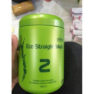 KEM DUỖI TÓC SINH THÁI OBSIDIAN ECO STRAIGHT MAGIC 1000ML