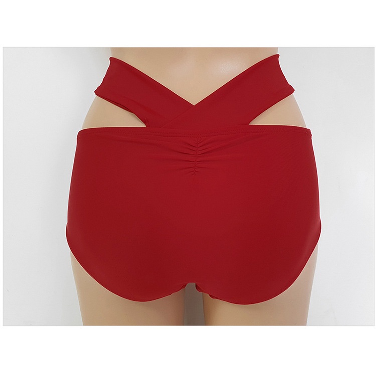 DUNEA Bộ Đồ Bơi Bikini Lưng Cao Xẻ Tà Quyến Rũ Cho Nữ