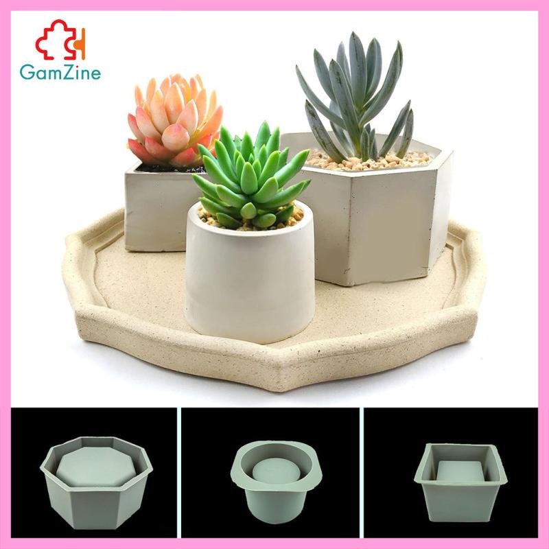 Khuôn Silicone Làm Chậu Cây Hình Chậu Hoa Xi Măng Sáng Tạo lzdxwcke2