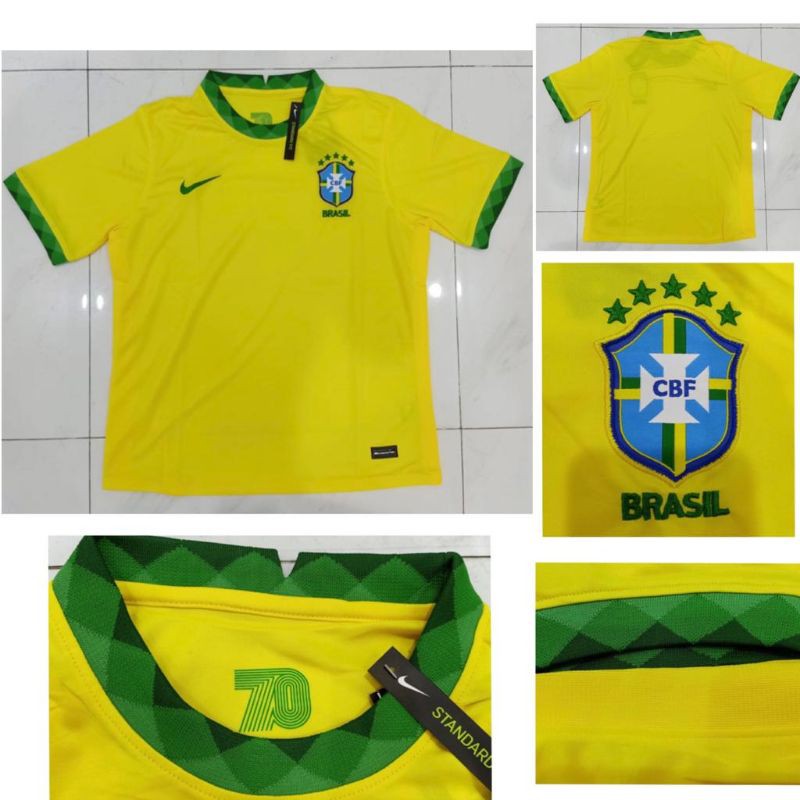 Áo Bóng Đá Đội Tuyển Brazil Số 2021