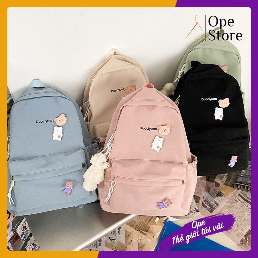 Balo Ulzzang nam, nữ basic đi học, đi chơi phong cách Hàn Quốc (Tặng kèm 3-4 sticker)