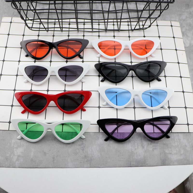 Feng Fan The Same Retro Net Red Triangle Cat Glasses Personality Sunglasses Female Wild Street Shooting Sunglasses Conca