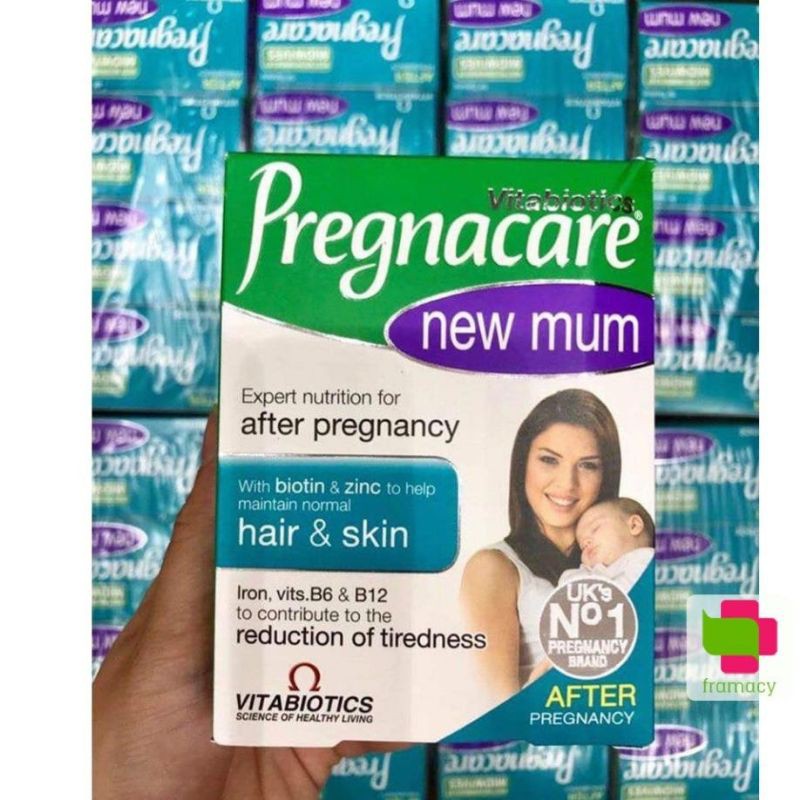 Vitamin tổng hợp Pregnacare New Mum, Anh (56 viên) cải thiện tóc và da cho phụ nữ sau sinh