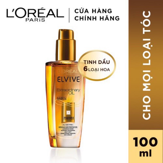 DẦU DƯỠNG CHIẾT XUẤT TINH HOA TỰ NHIÊN L’OREAL PARIS ELSEVE EXTRAORDINARY OIL ULTRA NOURISHING 100ml