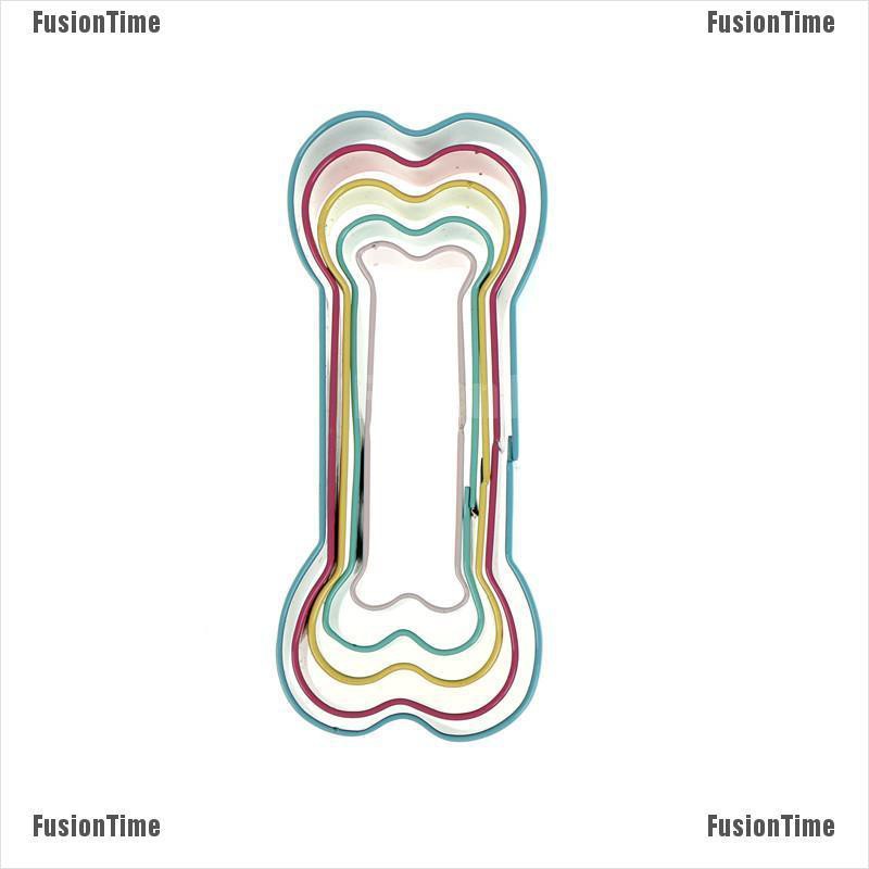 Set 5 Khuôn Cắt Bánh Quy Hình Khúc Xương Bằng Thép Không Gỉ