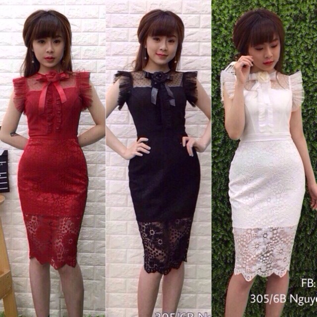 🍒Đầm ren body⚡️nhiều mẫu