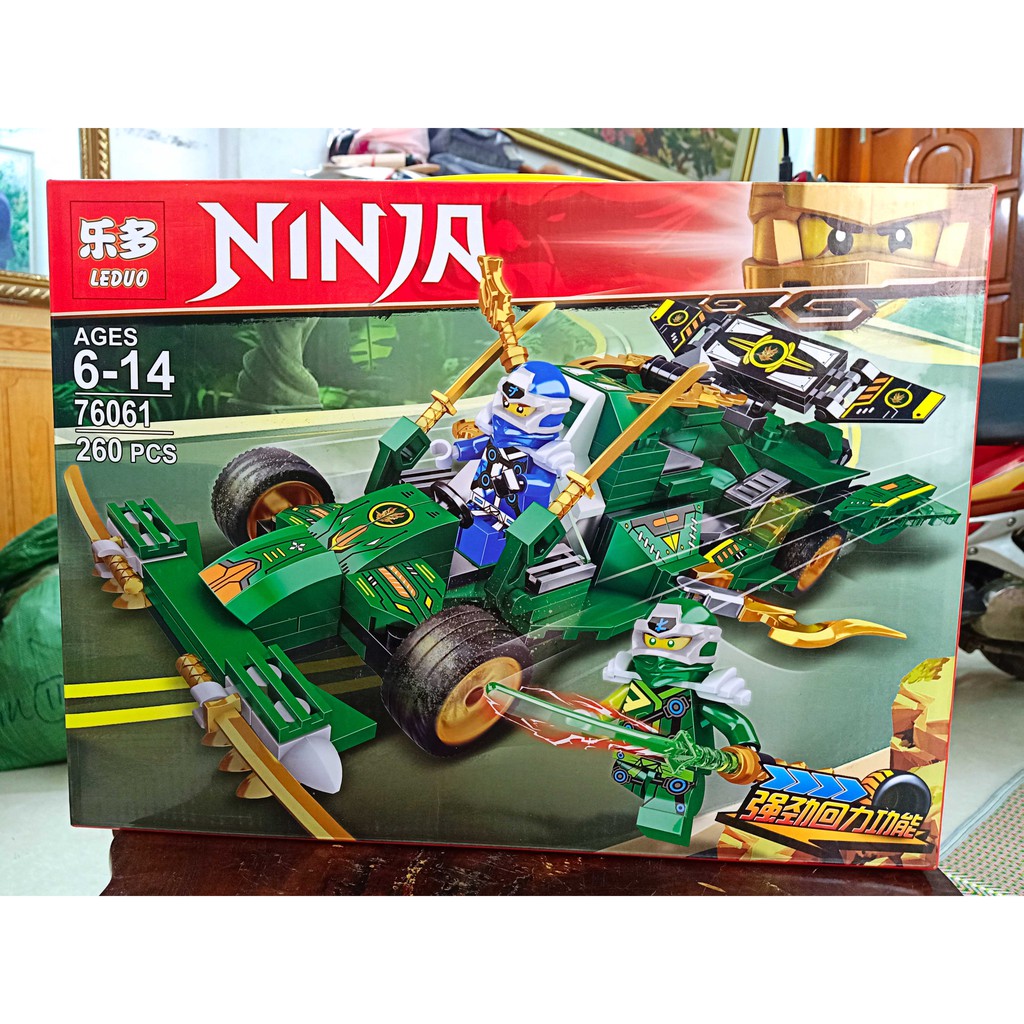 Bán  (có sẵn) lắp ráp Lego Ninjago zimo 4013 76061 Xe Đua Bóng Đêm Của Ninja Jungle Assault Vehicle