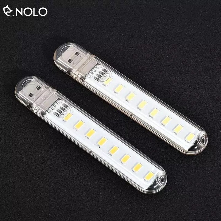 Bộ 2 Đèn 8 Bóng Led Siêu Sáng Cắm Dùng Nguồn USB Công Suất 1,4W
