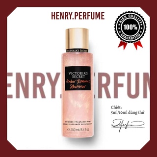 ⛅ Xịt Thơm Body Amber Romance Victoria’s Secret Shimmer 250ml ✡